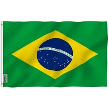 Anley Fly Breeze 3x5 Foot Brazil Flag - Brazilian National Flags 3X5 Ft - £5.47 GBP