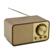 Oneder JY-66 5W Wooden Portable Bluetooth Speaker Vintage Style Aux Tf Usb Fm - £48.78 GBP