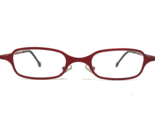 L.A.Eyeworks Occhiali Montature STREB 448 Opaco Lucido Rosso Rettangolare - $64.89