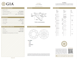 0.82 Karat Lose L / VS2 Rund Brillantschliff Diamant GIA Zertifiziert - €1.751,16 EUR