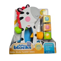 Fisher-Price Roller Blocks Tumblin Zebra Baby Educational Toy Ages 6+ mo... - $19.80