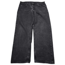 Wrangler Jeans Mens 38 x 32 Black Pants Denim Cowboy Straight Workwear R... - £19.25 GBP