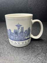 Starbucks 18oz Seattle Coffee Mug Souvenir Travel Cup Architecture Skyline 2006 - £9.17 GBP