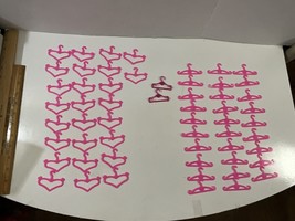 Vintage Lot Of 57 Pink Barbie Hangers - $5.90