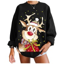 2022 Christmas Clothes Knit Autumn Winter Korean Christmas Elk Pullover Sweater  - £58.41 GBP