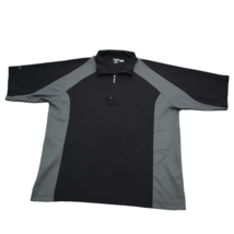 Ping Shirt Men M Black Grey Collection Polo 1/4 Zip Performance Dynamics... - $18.69