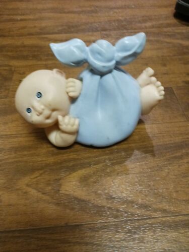 Vintage 1983 Original Appalachian Artworks Plastic Baby In Blanket Coin ... - $11.88