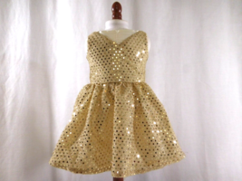 American Girl Doll 2009 Dancing Star Outfit   Gold Sparkly Sequin Dress,... - $14.85