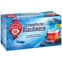 Teekanne Swedish Blueberries Tea - 20 tea bags- Made in Germany FREE US SHIPPING - $8.90