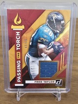 2019 Donruss Passing The Torch Dual Jersey Fred Taylor Leonard Fournette #43/99 - £11.95 GBP