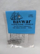 Navwar Napoleonic Vessels 330 Ton West Indiaman Three Sisters 1/3000 Min... - £24.90 GBP