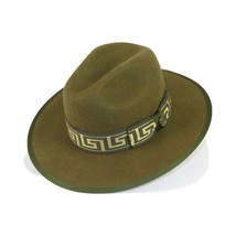 Men Bruno Capelo Dress Hat Australian Wool Pinch Front Fedora WE976 Olive Green image 3