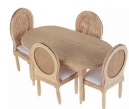 Miniature French Country Table &amp; Chairs - £14.53 GBP