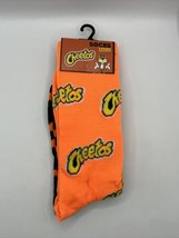 Cheetos Logo Crew Socks Orange Black 2 Pairs Mens / Womens Novelty Gift Large - £7.87 GBP