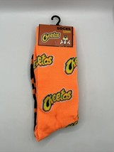 Cheetos Logo Crew Socks Orange Black 2 Pairs Mens / Womens Novelty Gift Large - £7.50 GBP