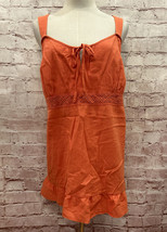 Venezia Lane Bryant Womens Cami Top Sleeveless Coral Orange Crochet Size 22 NEW - £22.80 GBP