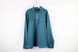 Oakley Mens XL Brushed Fleece Lined O Logo Half Zip Pullover Sweater Top... - £38.84 GBP