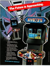 Xybots Arcade FLYER 1987 Original Video Game Space Age Robots Retro Artwork - $52.49