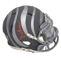 Ja&#39;Marr Chase Autographed Bengals Slate Mini Speed Helmet w/ Visor Beckett - £208.05 GBP