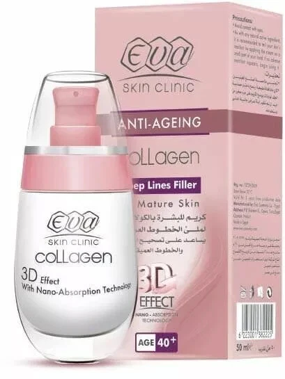 1 Packs Eva Skin Clinic Collagen Deep Lines Filler 40+, 1 X 50ml - $61.51 CAD