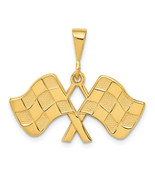 14k Racing Flags Pendant C1878 - $498.60