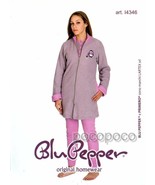 Long Sleeve Robe Girl Punto Milano Blue Pepper Art. I4346 - $36.75 CAD+