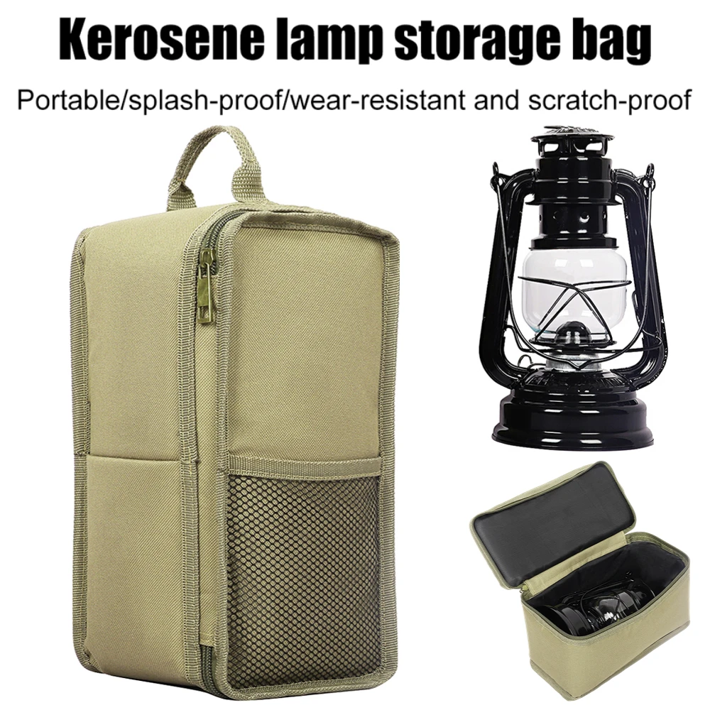 Kerosene Lamp Storage Bags Camping Lantern Storage Pouch with Pockets Easy To - £7.26 GBP+