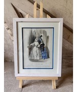 Antique French Framed Art Fashion Print: Les Modes Parisiennes, Lithograph - $1,533.34 MXN