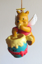 Disney Winnie the Pooh Angel Wings Honey Pot Christmas Ornament Grolier 26231 - £8.96 GBP