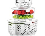 Fresh Produce Vegetable Fruit Storage Containers 3Piece Set, Bpa-Free, P... - $74.99