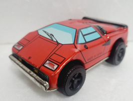 Lata Mini Coche COUNTACH LP500S Rojo Viejo Raro antiguo Hecho en Japón - £49.37 GBP