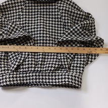 F21 Youth Girls Black & White Wool Blend Buttons Crop Blazer Jacket Size Medium  image 8