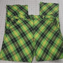 Royal &amp; Awesome Mens Golf Pants Green Plaid Logo 36/34 Pre-owned - £35.38 GBP