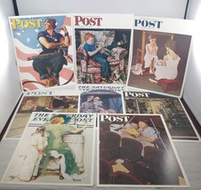 Lot 8 Rockwell 1925- 1955 Saturday Evening Post Cover Prints Curtis Publishing - £19.32 GBP