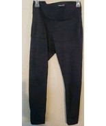 Outdoor Voices Capri Leggings Black Gray Medium Wide Waist Band Key Pocket - $19.12 CAD