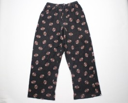 Vintage 90s Harley Davidson Mens XL Faded All Over Print Wide Leg Lounge Pants - £77.80 GBP