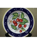 Hausenware 8-1/2&quot; Salad Dessert Luncheon Plates Cherries Set of Four (4)... - £10.95 GBP