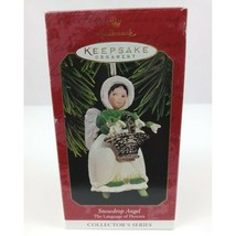Vtg 1997 Hallmark Keepsake Ornament Snowdrop Angel The Language Of Flowers - £7.61 GBP