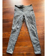 Athleta grey zippered pocket straight leggings S great condition - $48.07 CAD