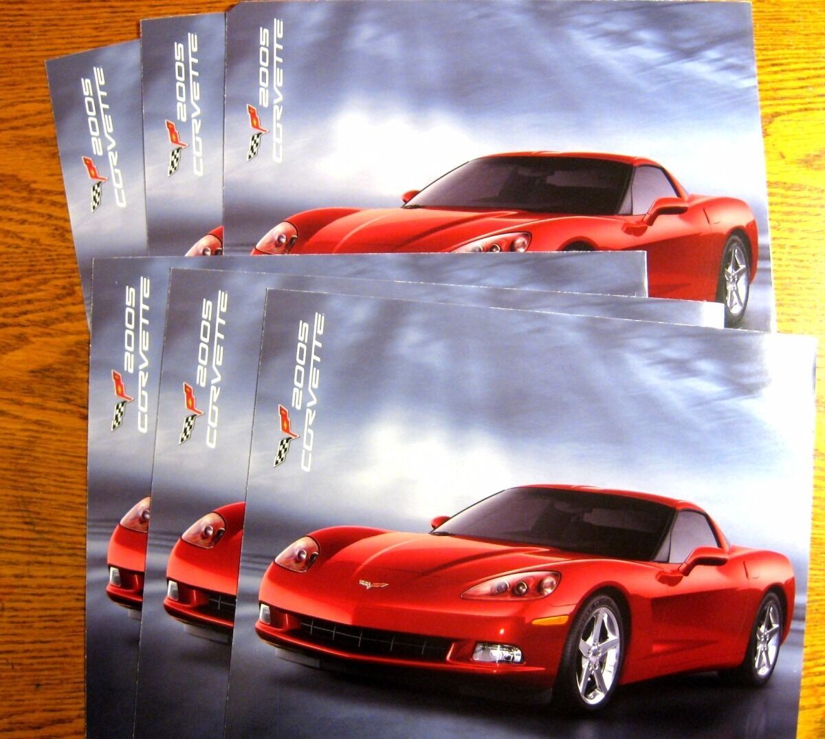 Primary image for 2005 Chevy Corvette Intro Sheet Brochure LOT (6) pcs C6 LS2