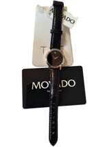 Movado Classic Museum Black Strap Womens Watch - $237.81