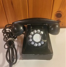 Early Model Black Bell System Rotary Dial Telephone. (Western Electric) - $65.00