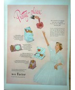 Max Factor Pretty Please Magazine Advertising Print Ad Art 1952 - $8.19 CAD