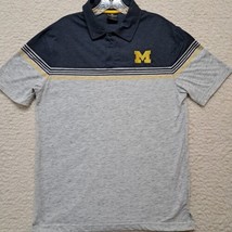 Colosseum University of Michigan Wolverines White Polo Shirt Men&#39;s Size Medium  - £13.86 GBP