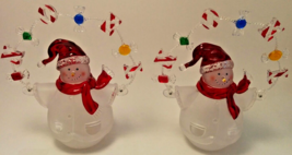 Set of 2 Noel Christmas Snowman Figurines - £17.94 GBP