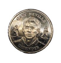 Official England soccer Squad 2004 medal, Gary Neville ~ circulate coin, token - £3.91 GBP