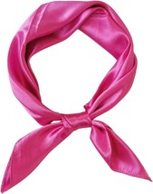 Women Satin Scarf Vintage Square Stain Scarf Square Stain Scarf Wrap Nec... - £15.21 GBP