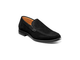 Men&#39;s Stacy Adams Pelton Moc Toe Slip On Work Shoes Black Suede 25601-008 - $104.99