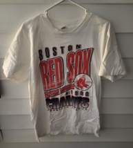 Vintage 90&#39;s Boston Red Sox 199O East DivisIon Champs White T-shirt size... - $19.79