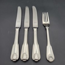 Vtg Set Of 4 Towle English Shell England Supreme Cutlery Stainless Knife &amp; Fork - £24.19 GBP